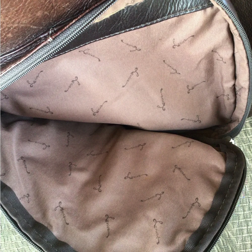 Lavive Brown Leather Vintage Brown Leather Sling Bag